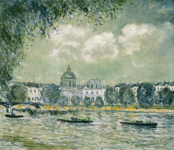 Alfred Sisley — Landscape along the Seine with the Institut de France and the Pont des Arts | Fine Art Print