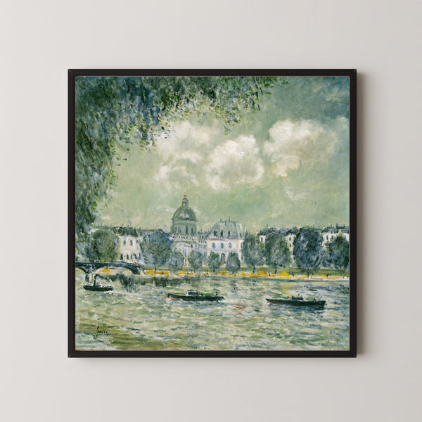 Alfred Sisley — Landscape along the Seine with the Institut de France and the Pont des Arts | Fine Art Print