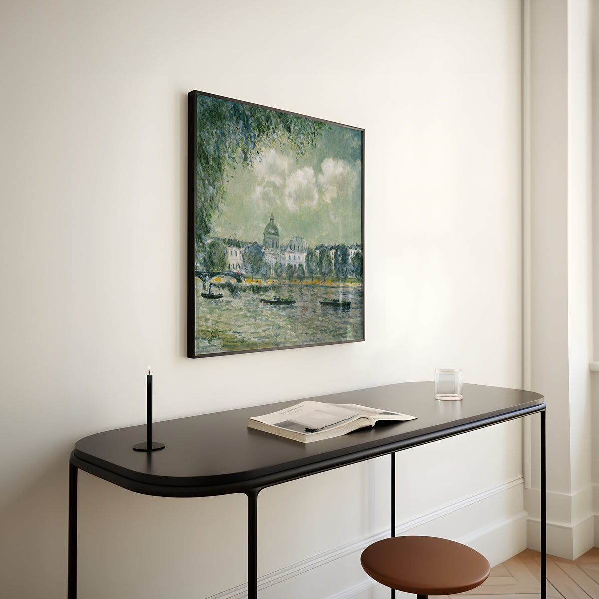 Alfred Sisley — Landscape along the Seine with the Institut de France and the Pont des Arts | Fine Art Print