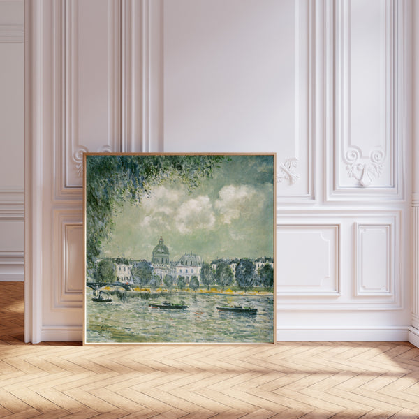 Alfred Sisley — Landscape along the Seine with the Institut de France and the Pont des Arts | Fine Art Print