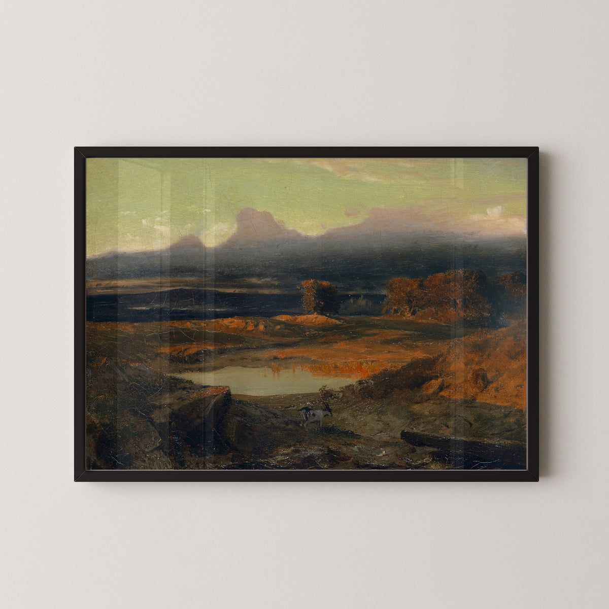 Arnold Böcklin — Landscape at Sunset | Landscape Fine Art Print