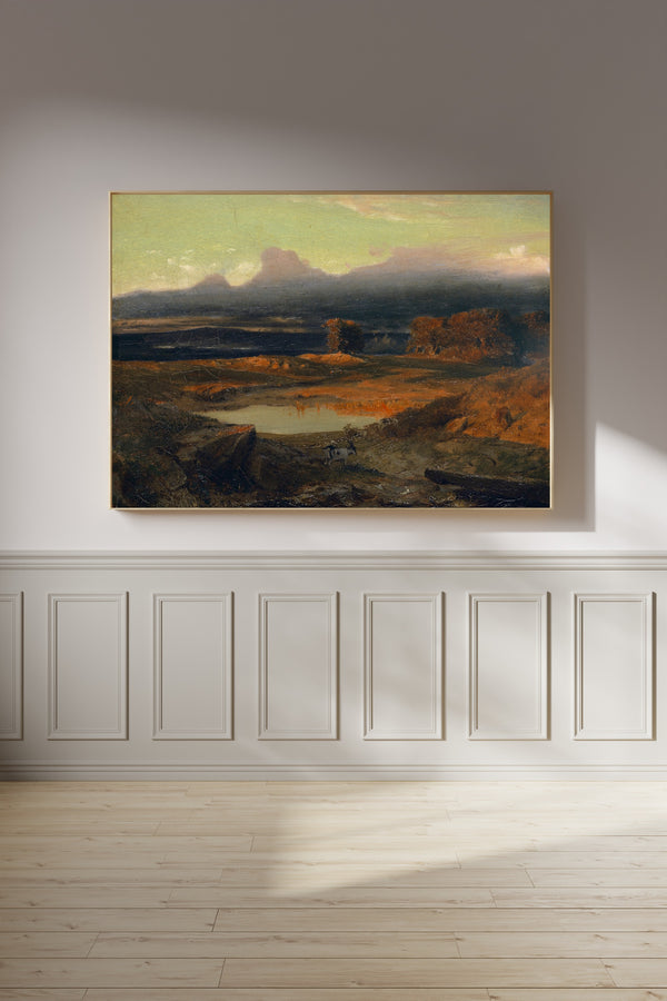 Arnold Böcklin — Landscape at Sunset | Landscape Fine Art Print