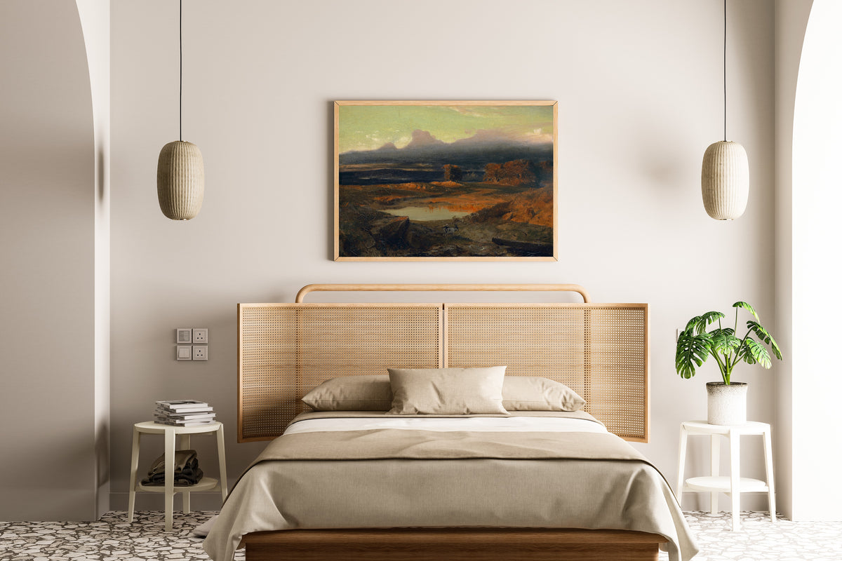 Arnold Böcklin — Landscape at Sunset | Landscape Fine Art Print