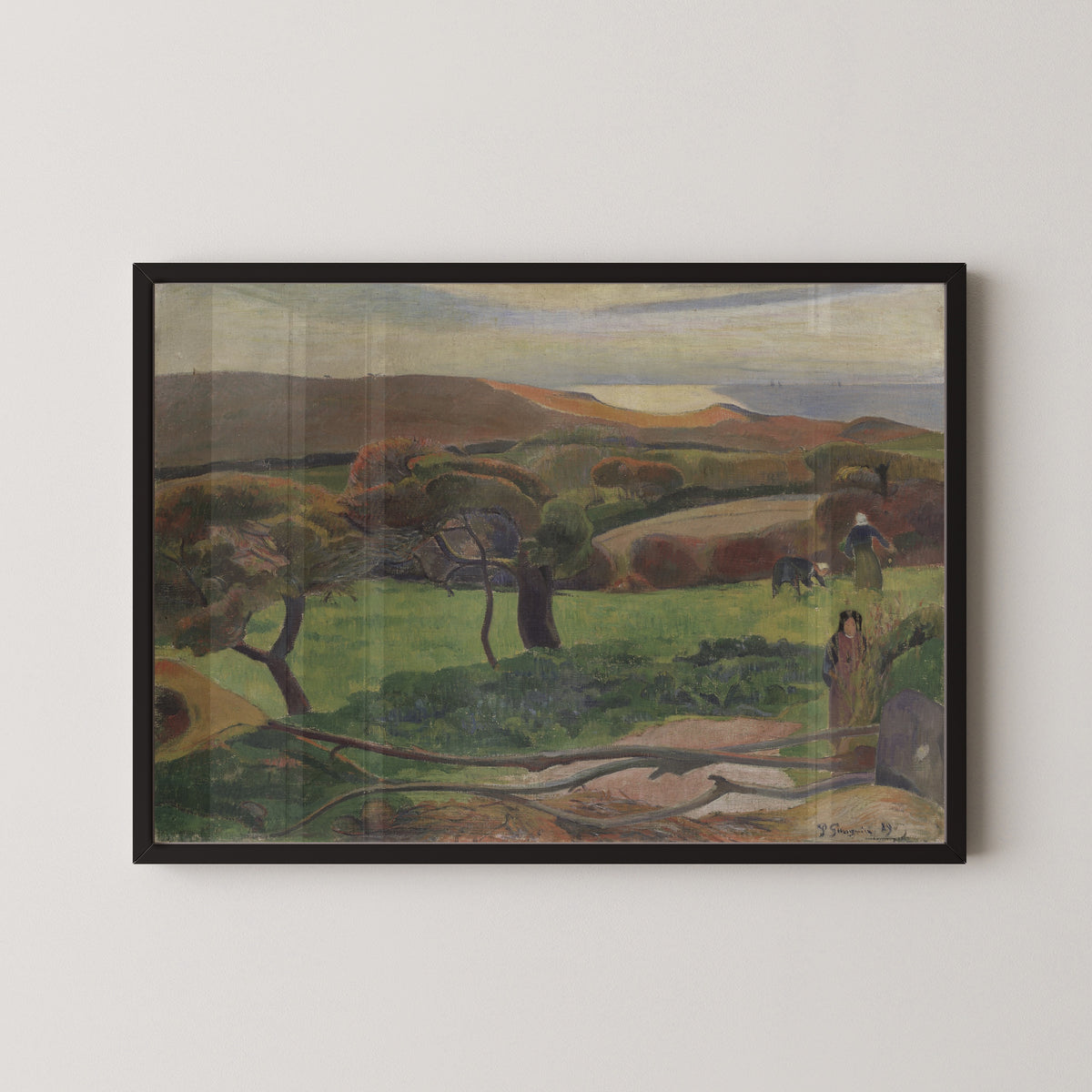 Paul Gauguin — Landscape from Brittany (Fields by the Sea) | Fine Art Print