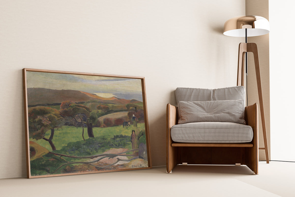 Paul Gauguin — Landscape from Brittany (Fields by the Sea) | Fine Art Print