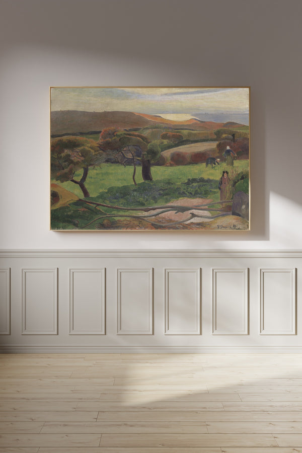 Paul Gauguin — Landscape from Brittany (Fields by the Sea) | Fine Art Print