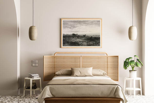Karl Bodmer — Landscape with Deer | Fine Art Print