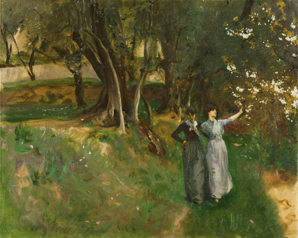 John Singer Sargent — Landscape with Women in Foreground | Fine Art Print