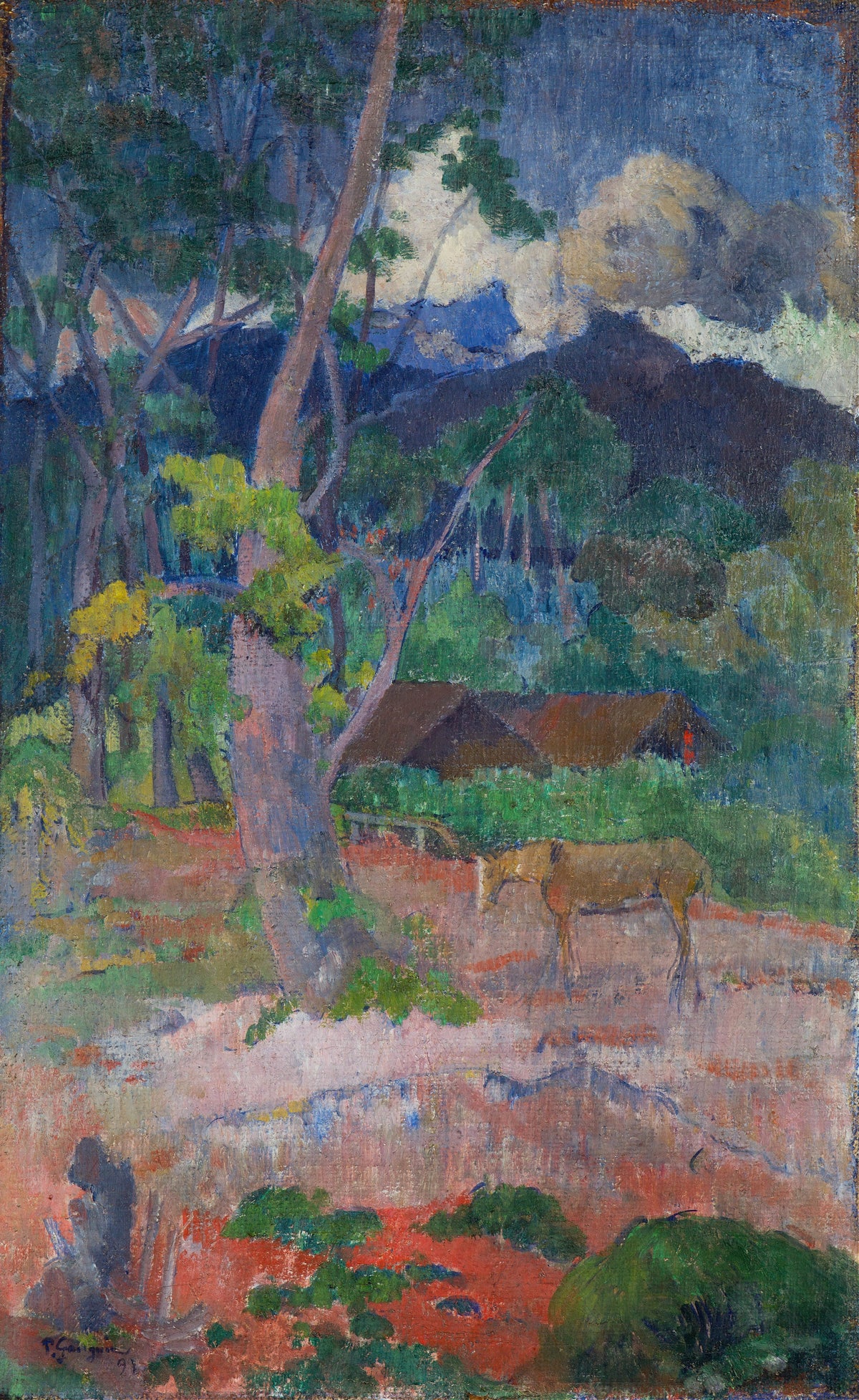 Paul Gauguin — Landscape with a Horse | Fine Art Print