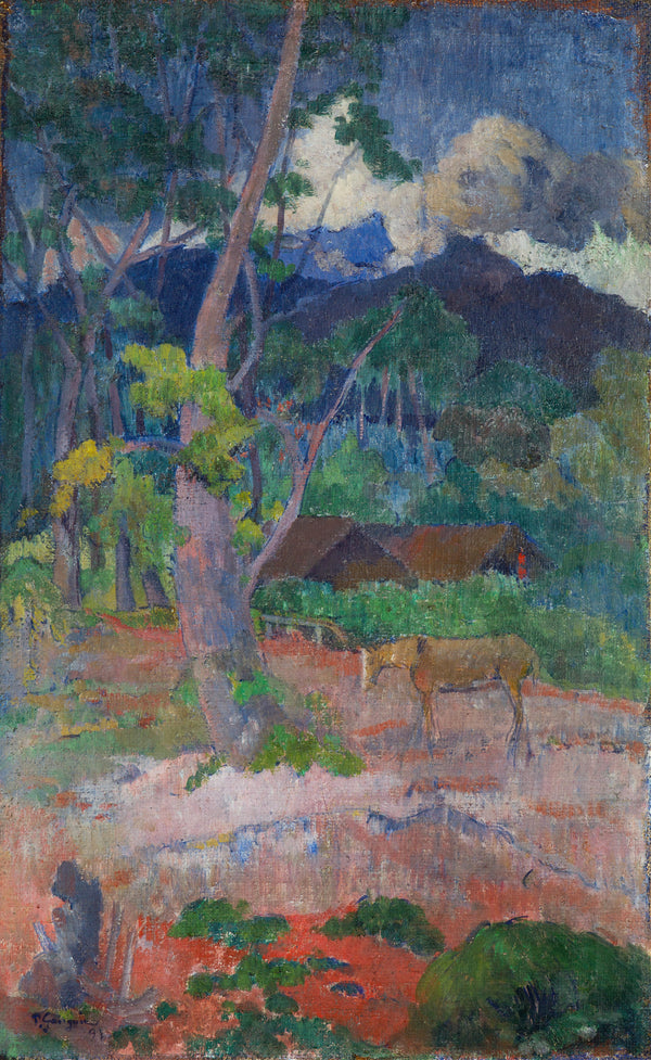 Paul Gauguin — Landscape with a Horse | Fine Art Print
