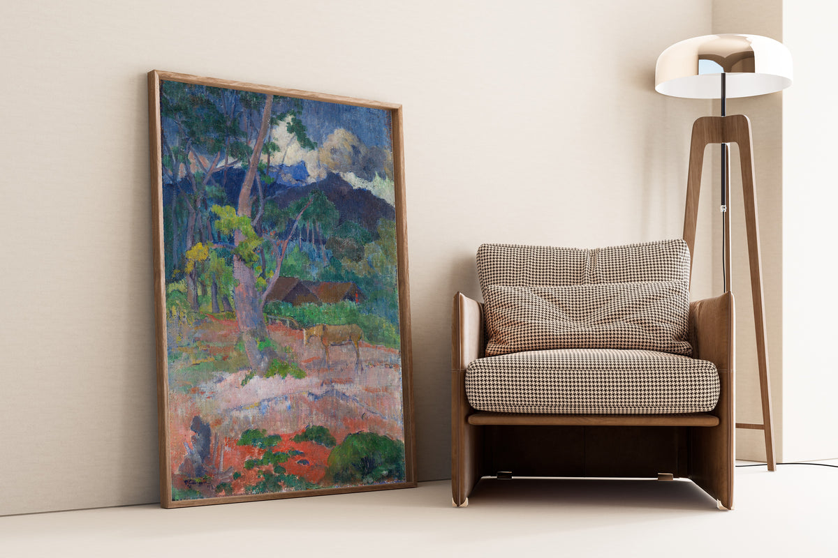 Paul Gauguin — Landscape with a Horse | Fine Art Print