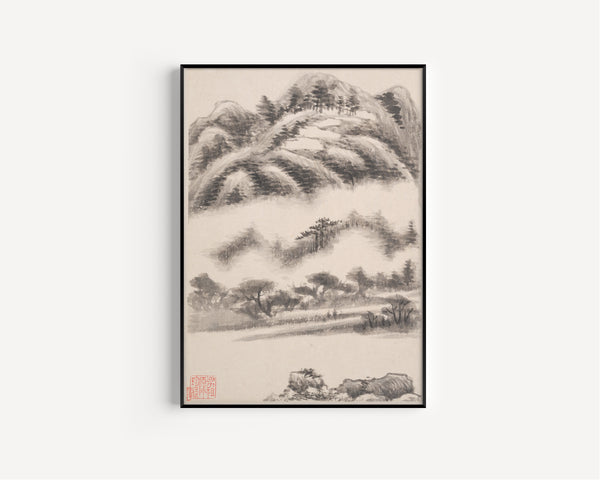 Dong Qichang — Landscapes after Old Masters | Chinese Ink Painting Art Print