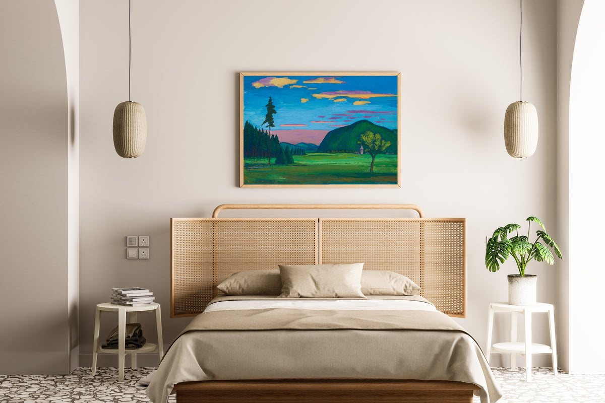 Karl Wiener — Landschaft III (Landscape III) | Modernist Landscape Print