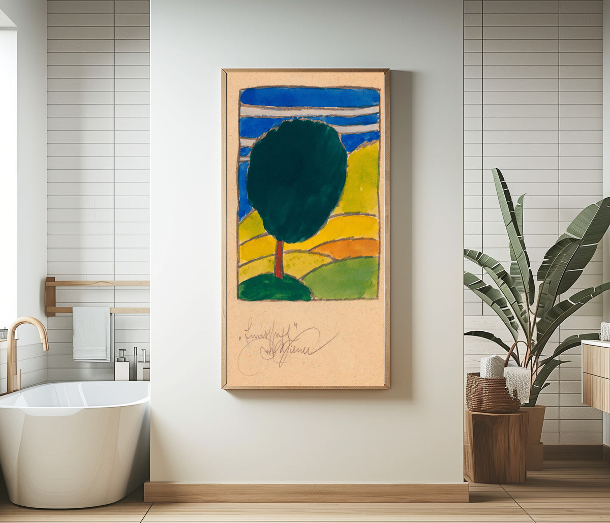 Karl Wiener — Landschaft (Landscape) | Modernist Landscape Print