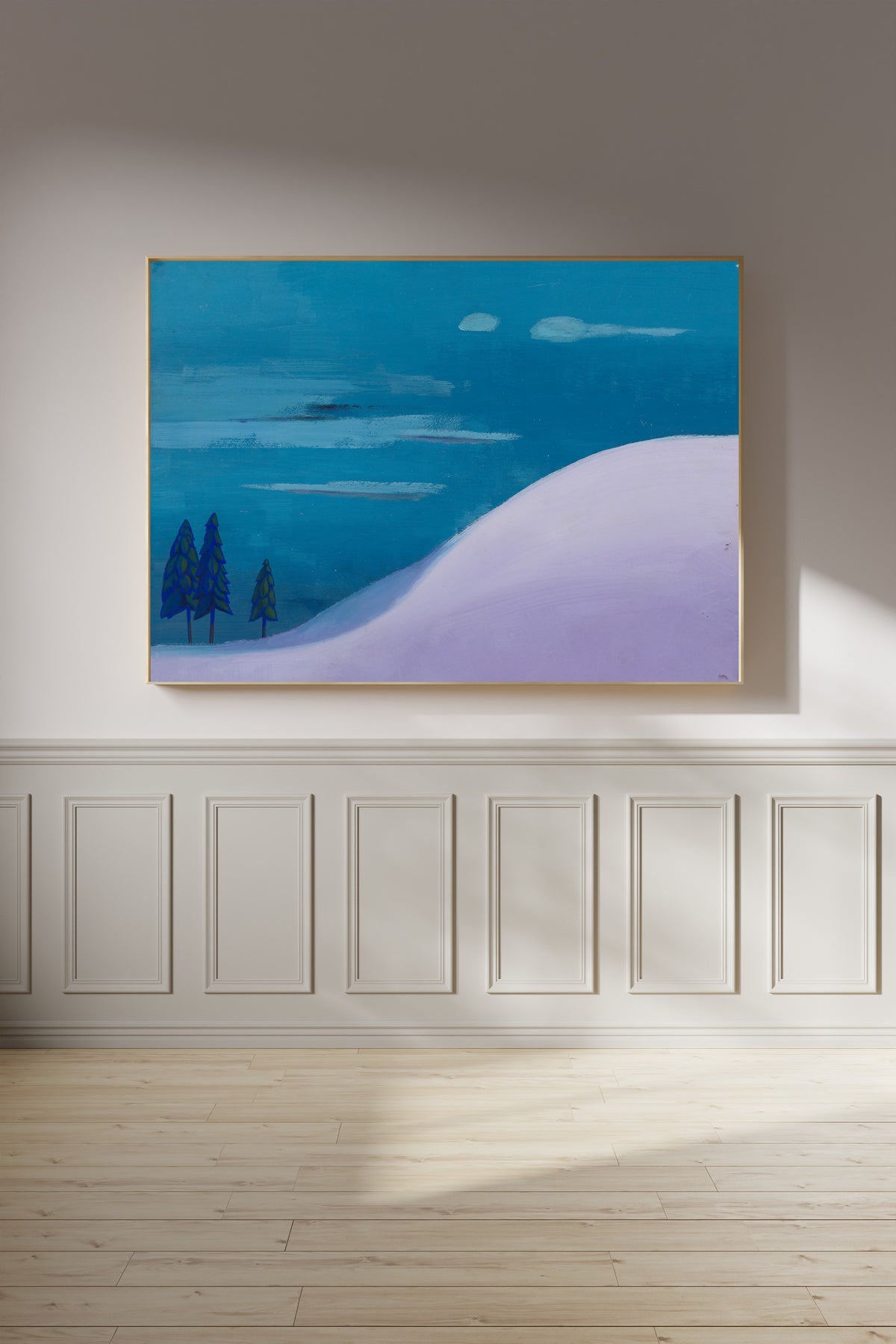 Karl Wiener — Landschaft in Blau-Lila (Landscape in Blue and Lilac) | Modernist Landscape Print