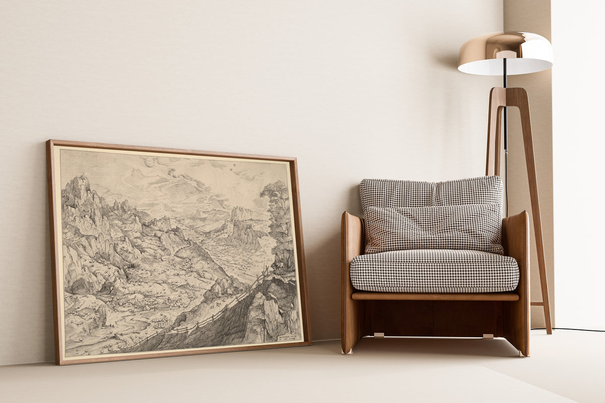Pieter Bruegel the Elder — Large Alpine Landscape | Etching Print