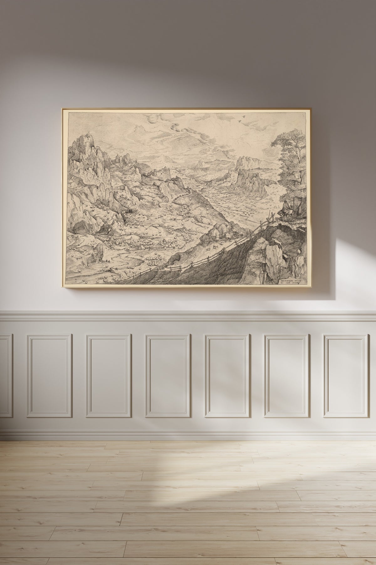Pieter Bruegel the Elder — Large Alpine Landscape | Etching Print