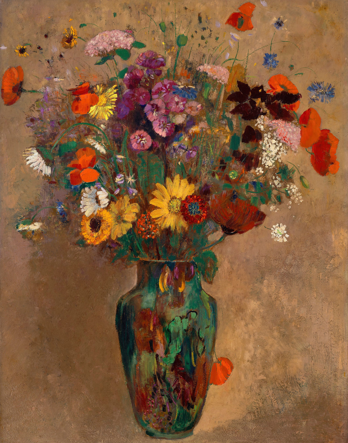 Odilon Redon — Large Bouquet of Wildflowers | Fine Art Print
