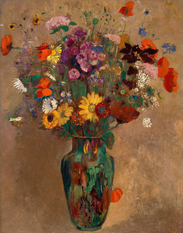 Odilon Redon — Large Bouquet of Wildflowers | Fine Art Print