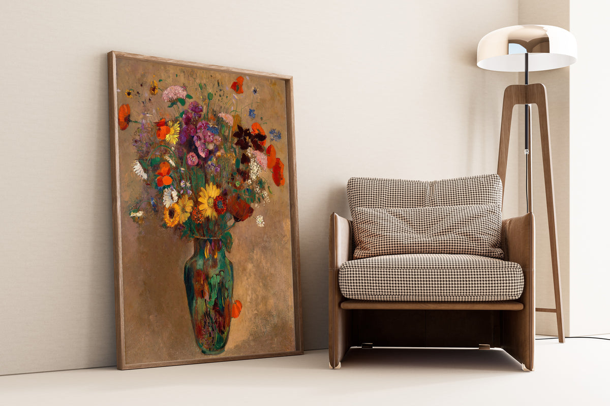Odilon Redon — Large Bouquet of Wildflowers | Fine Art Print