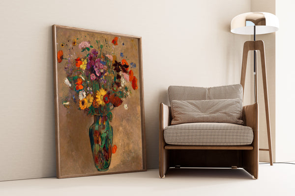 Odilon Redon — Large Bouquet of Wildflowers | Fine Art Print