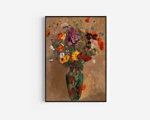 Odilon Redon — Large Bouquet of Wildflowers | Fine Art Print