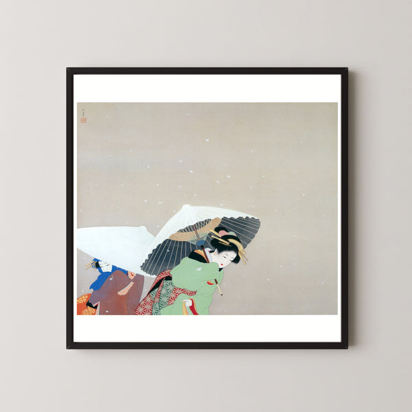 Uemura Shōen — Large Snowflakes | Fine Art Print
