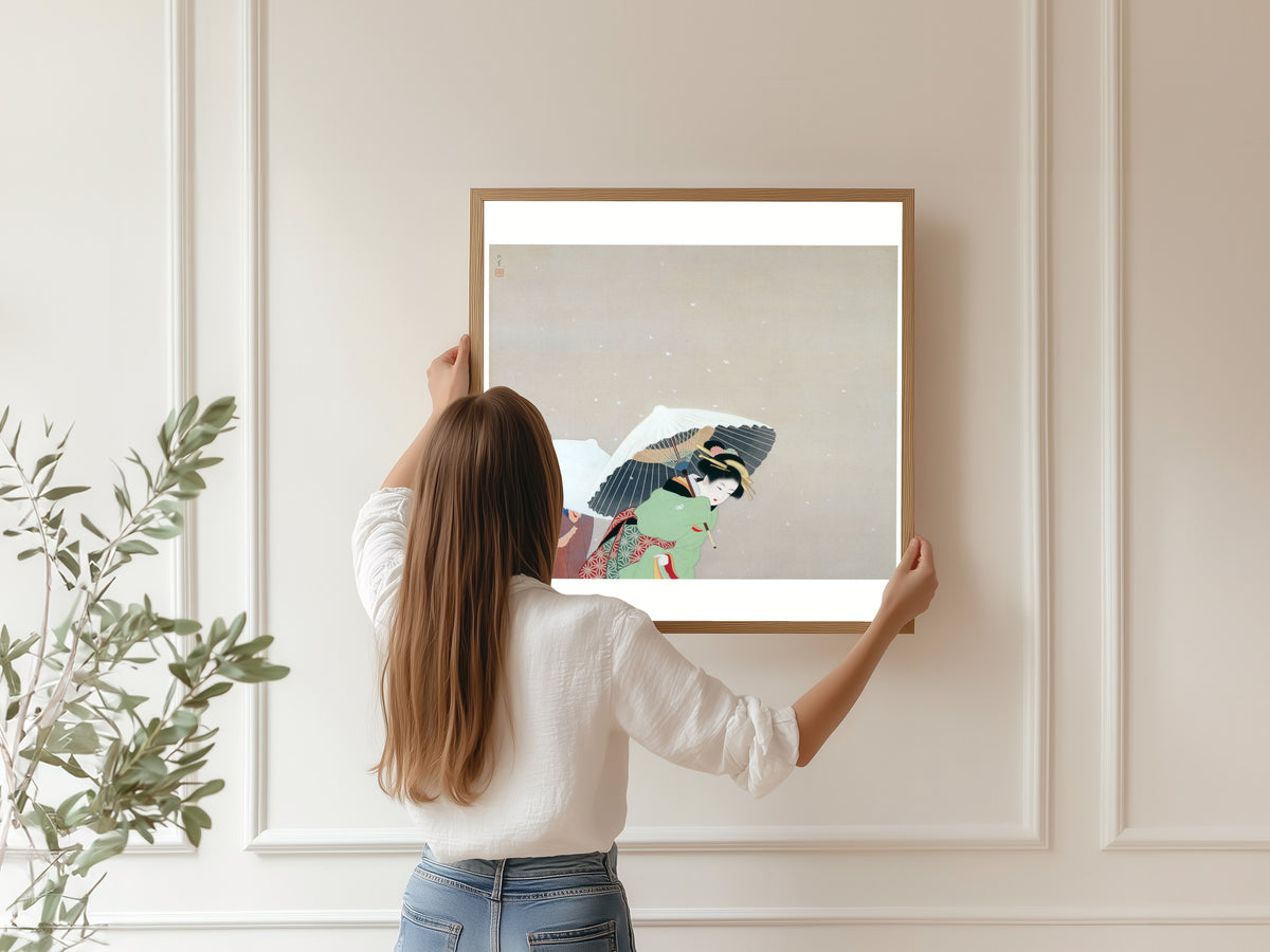 Uemura Shōen — Large Snowflakes | Fine Art Print