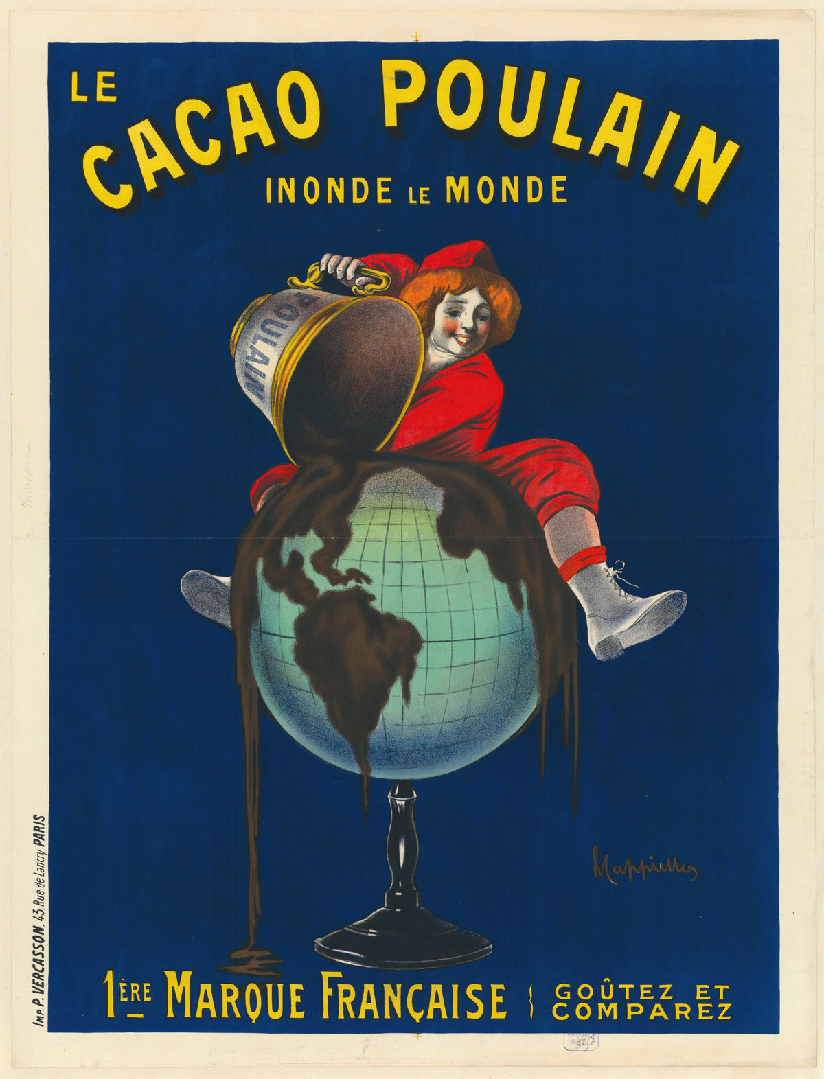 Leonetto Cappiello — Le Cacao Poulain inonde le monde | Vintage Poster Print