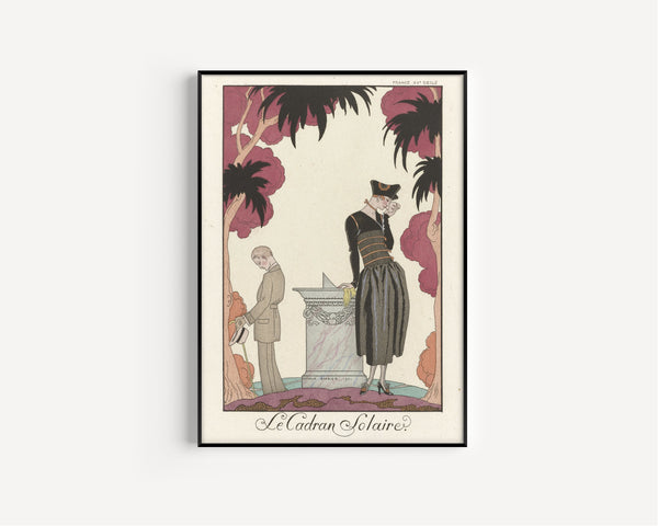 George Barbier — Le Cadran solaire [The Sundial] | Art Deco Fashion Print