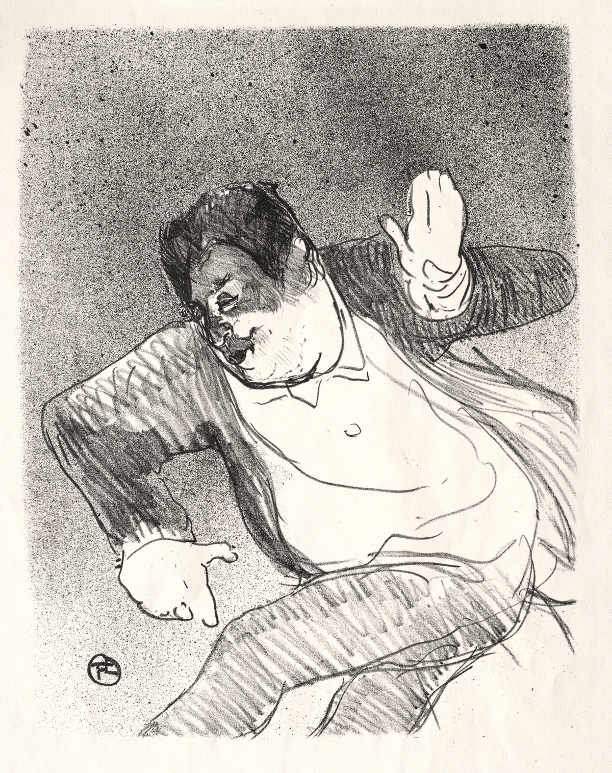 Henri de Toulouse-Lautrec — Le Café-Concert: Caudieux | Lithograph Print