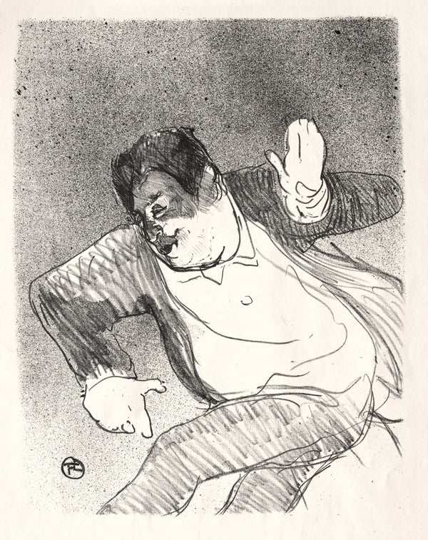 Henri de Toulouse-Lautrec — Le Café-Concert: Caudieux | Lithograph Print
