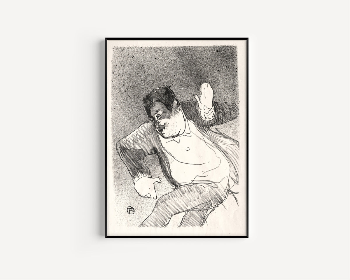 Henri de Toulouse-Lautrec — Le Café-Concert: Caudieux | Lithograph Print