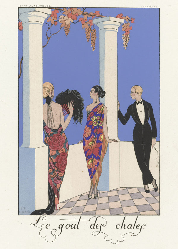 George Barbier — Le Goût des châles | Art Deco Fashion Print