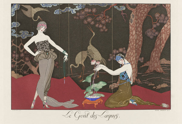 George Barbier — Le Goût des laques | Art Deco Fashion Print