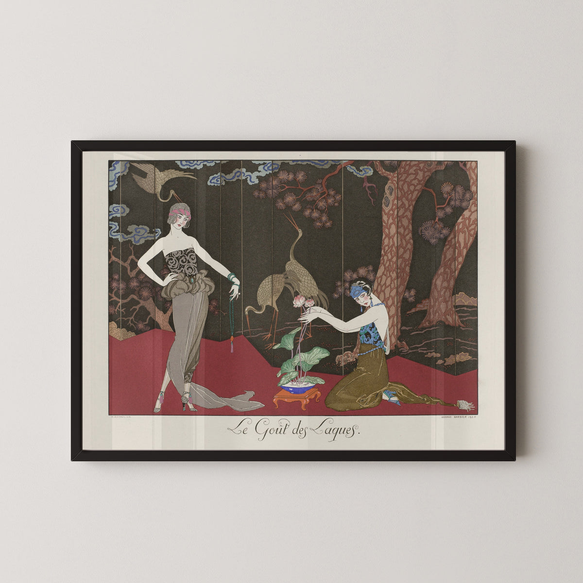 George Barbier — Le Goût des laques | Art Deco Fashion Print