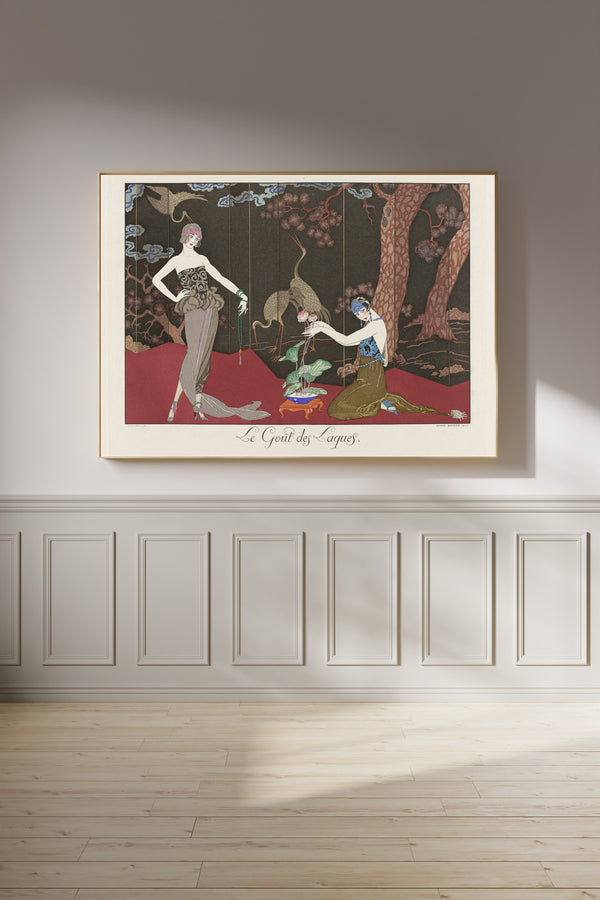 George Barbier — Le Goût des laques | Art Deco Fashion Print