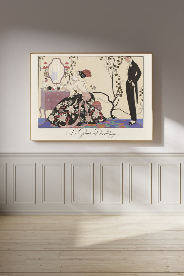 George Barbier — Le Grand Décolletage | Art Deco Fashion Print