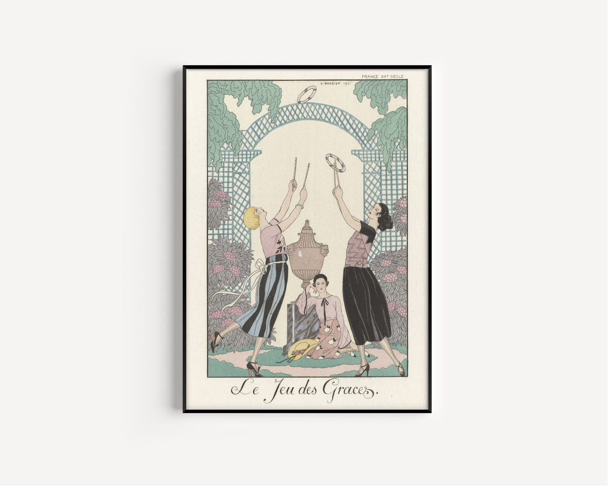 George Barbier — Le Jeu des Graces | Art Deco Fashion Print