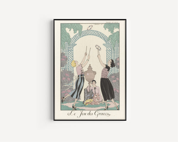George Barbier — Le Jeu des Graces | Art Deco Fashion Print