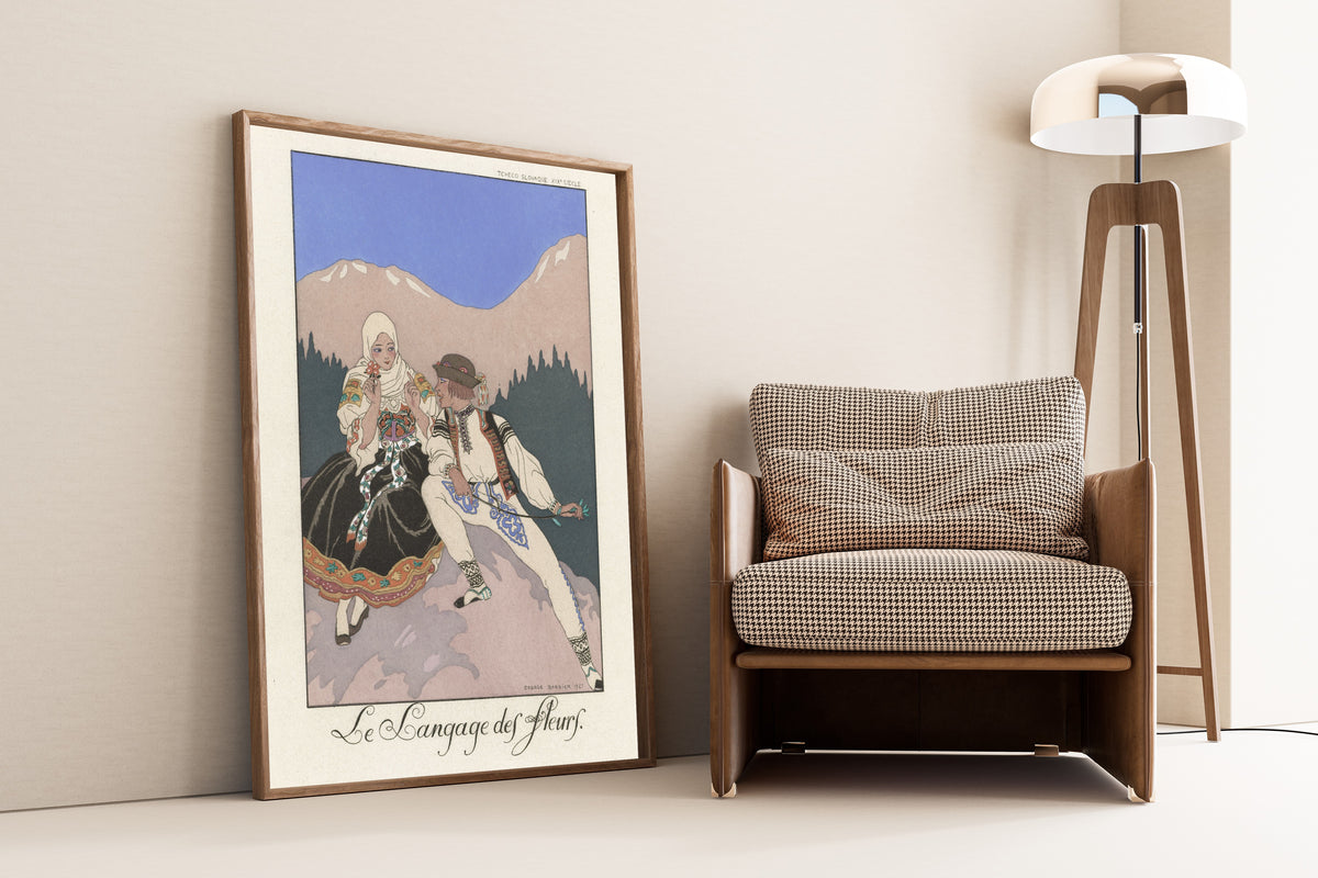 George Barbier — Le Langage des fleurs | Art Deco Fashion Print