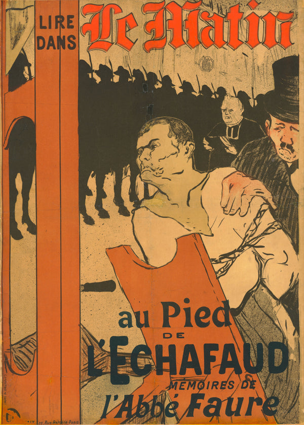 Henri de Toulouse-Lautrec — Le Matin: Au Pied de l'Échafaud | Vintage Poster Print