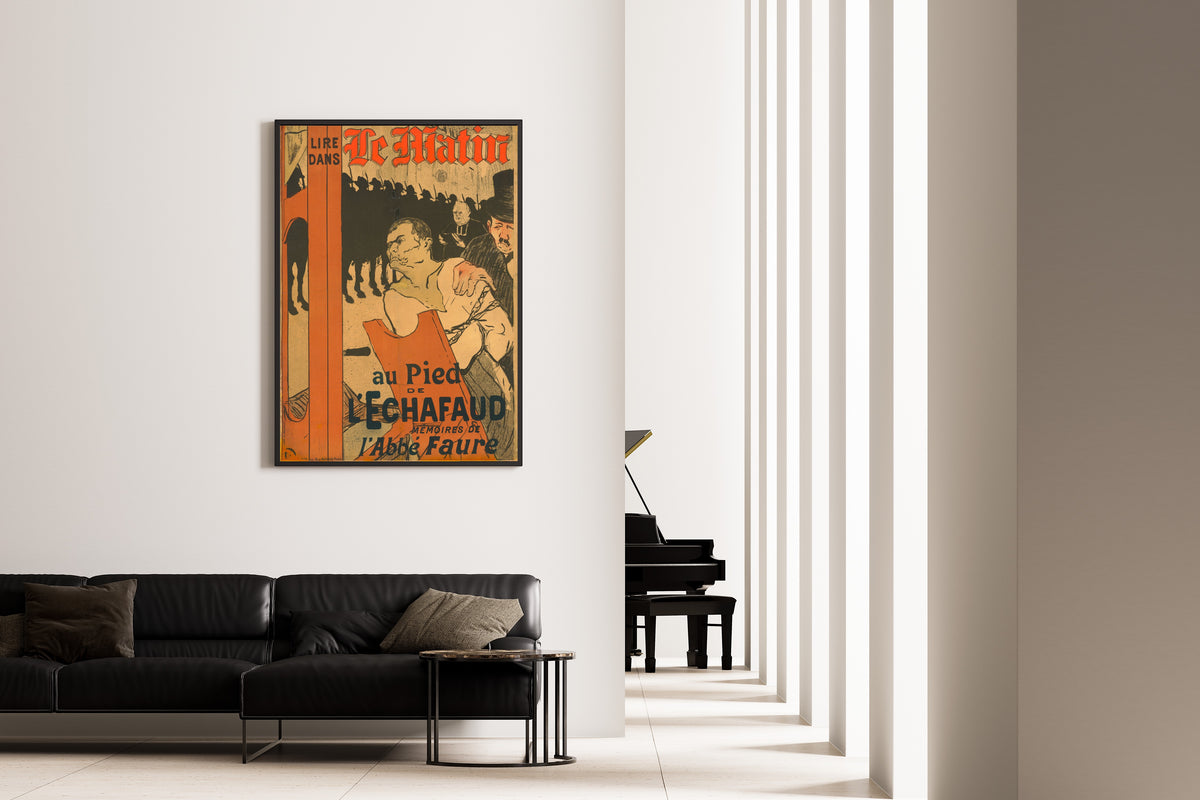 Henri de Toulouse-Lautrec — Le Matin: Au Pied de l'Échafaud | Vintage Poster Print