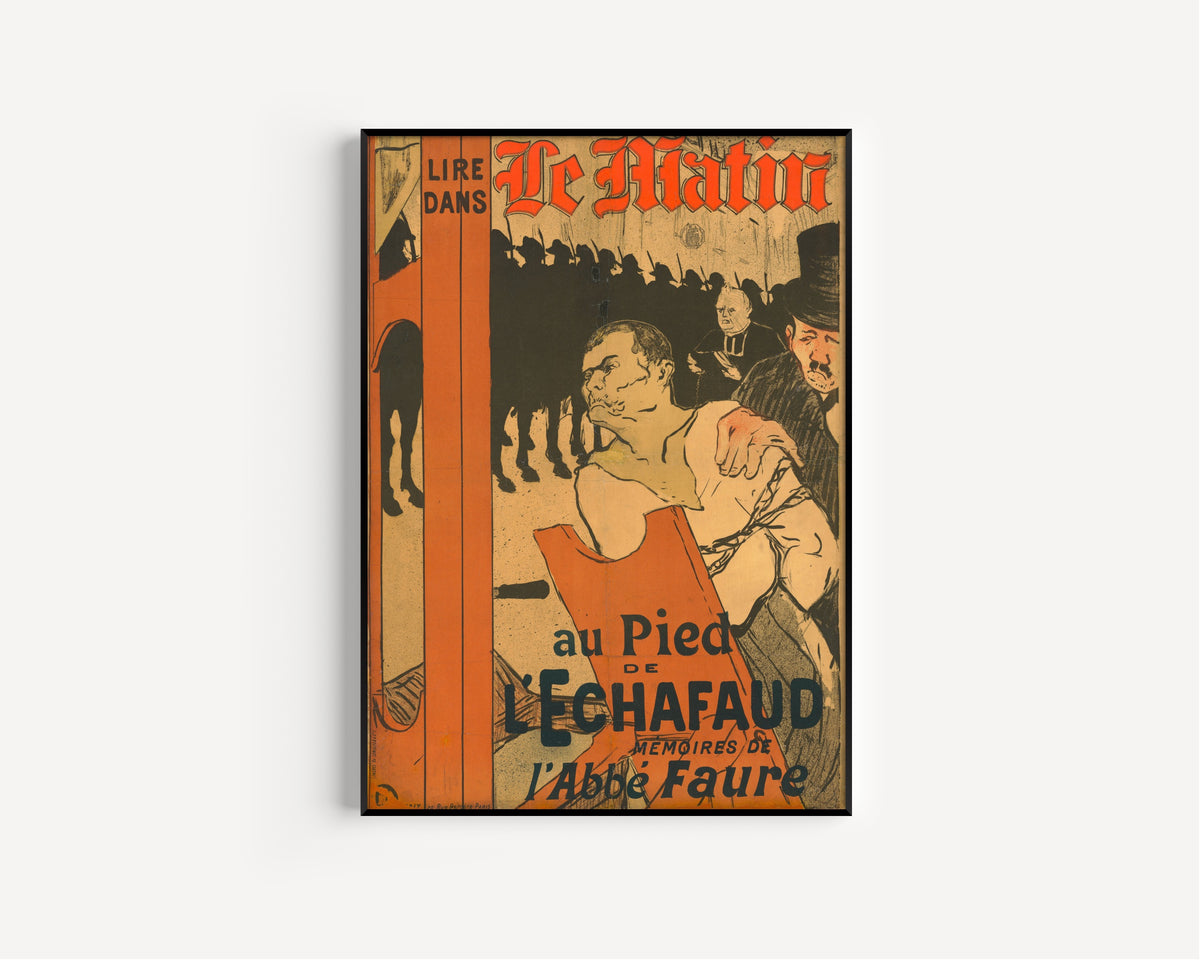 Henri de Toulouse-Lautrec — Le Matin: Au Pied de l'Échafaud | Vintage Poster Print