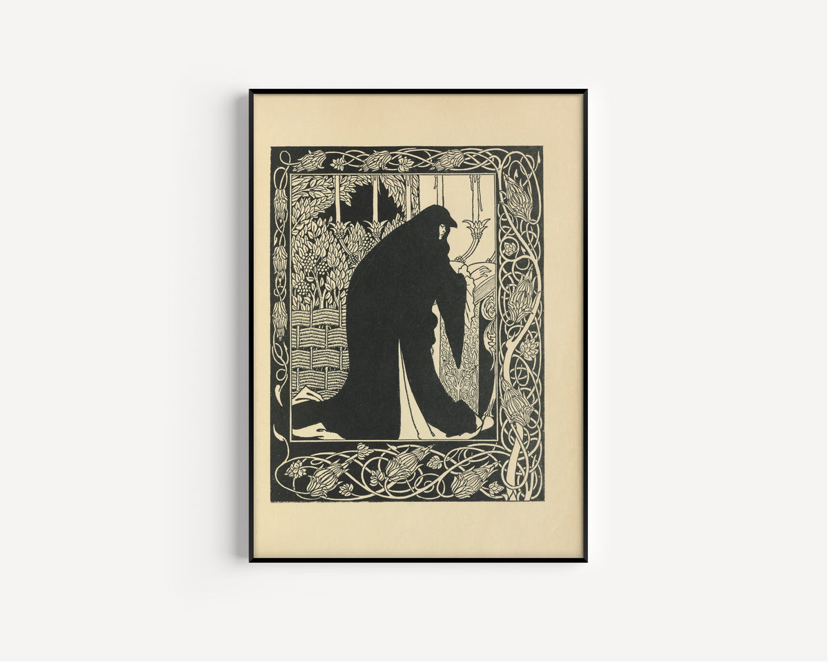 Aubrey Beardsley — Le Morte Darthur: How Queen Guenever Made Her a Nun | Art Nouveau Illustration Print