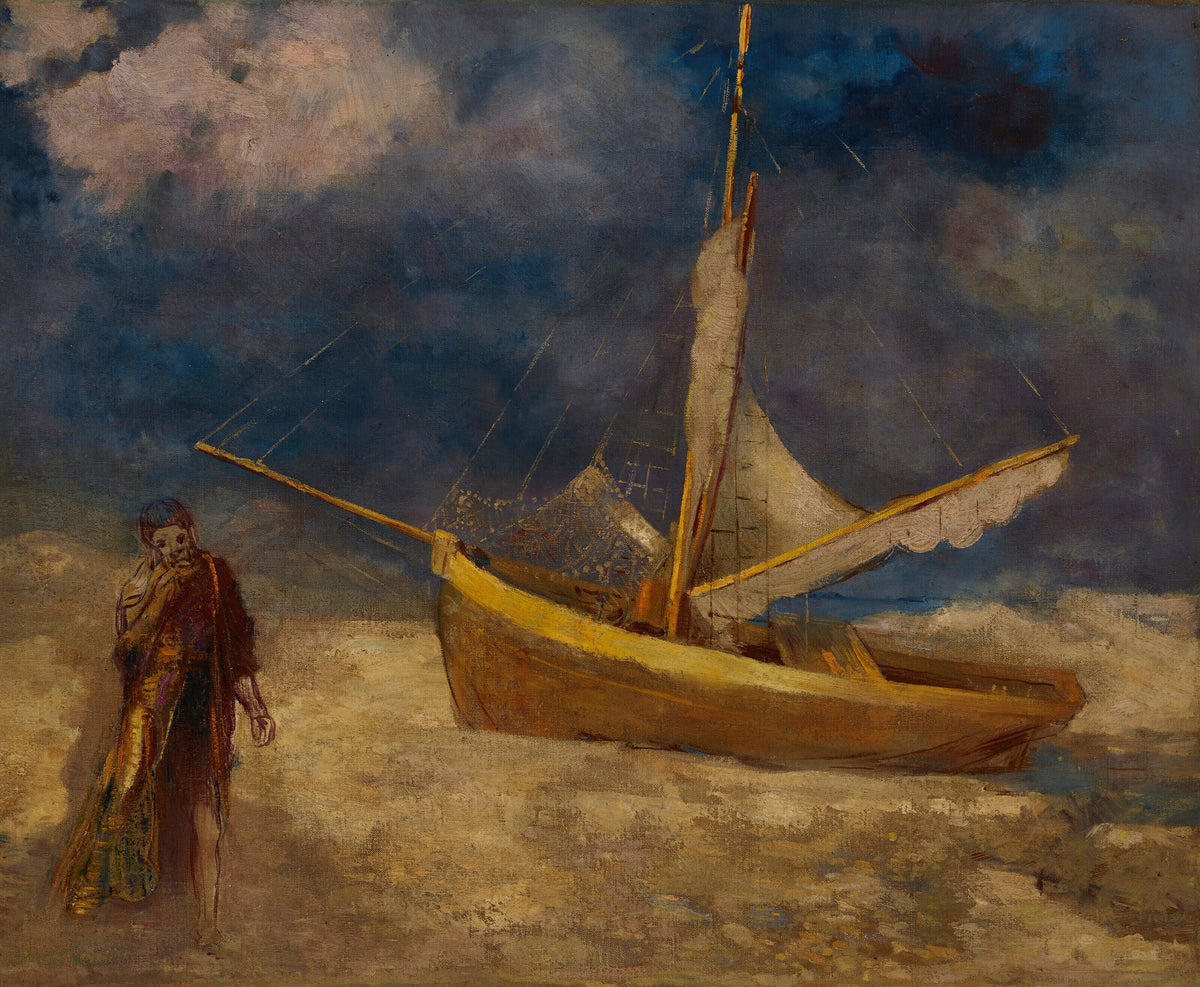 Odilon Redon — Le Pêcheur aliéné | Symbolist Art Print