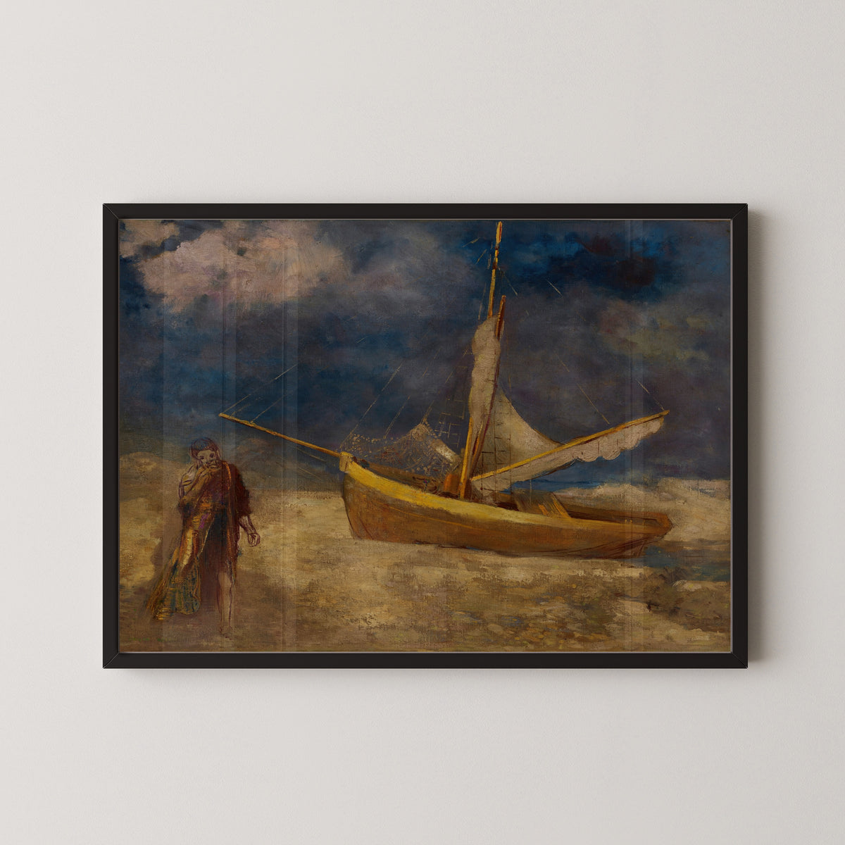 Odilon Redon — Le Pêcheur aliéné | Symbolist Art Print