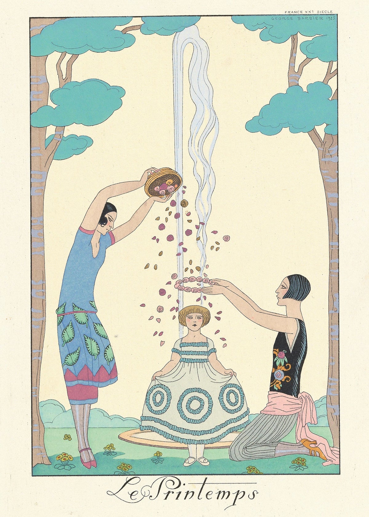 George Barbier — Le Printemps [Spring] | Art Deco Fashion Print