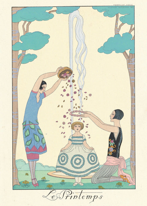 George Barbier — Le Printemps [Spring] | Art Deco Fashion Print