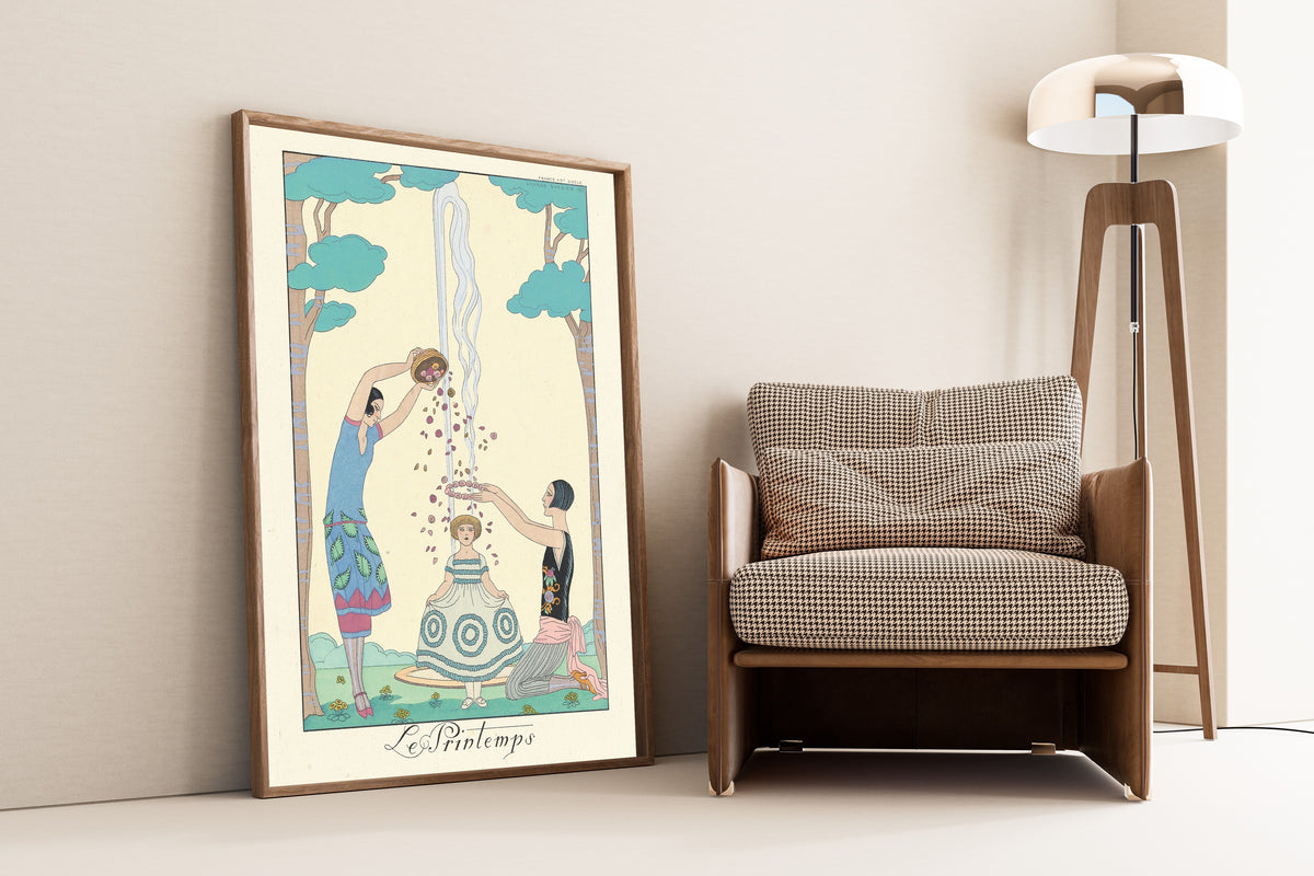 George Barbier — Le Printemps [Spring] | Art Deco Fashion Print